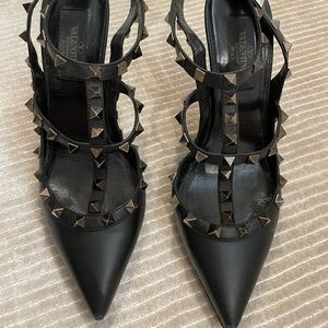 Valentino Rockstud Caged Heels